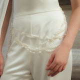 Perla Drapée Belt Necklace